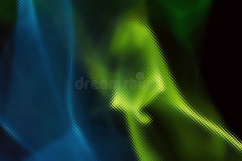 Neon abstraction (blue, green, black)