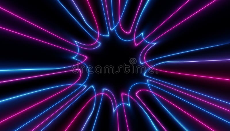 Blue luminous lamp with ultraviolet rays Vector Image