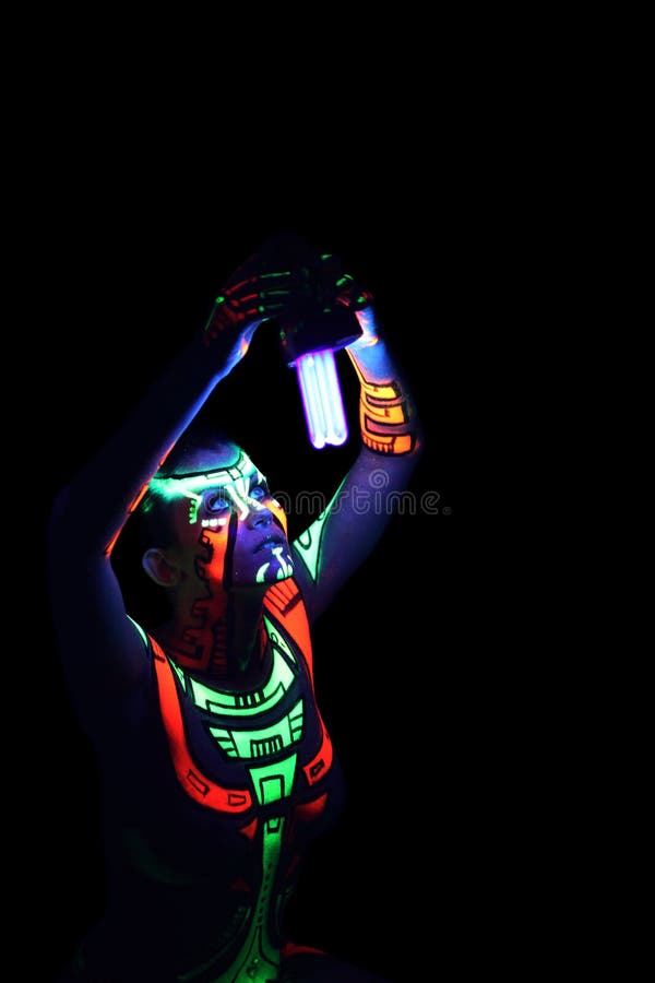 Neon body-art