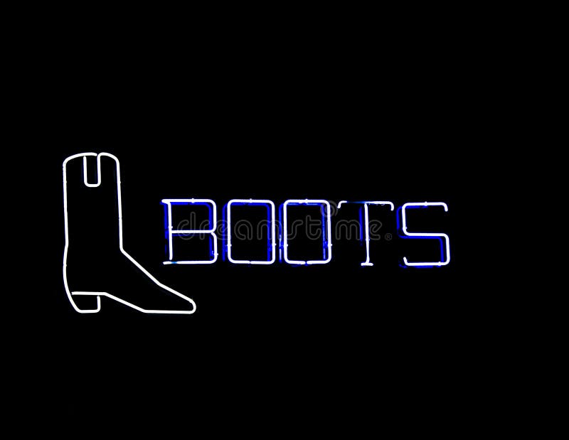 Neon Boots Sign