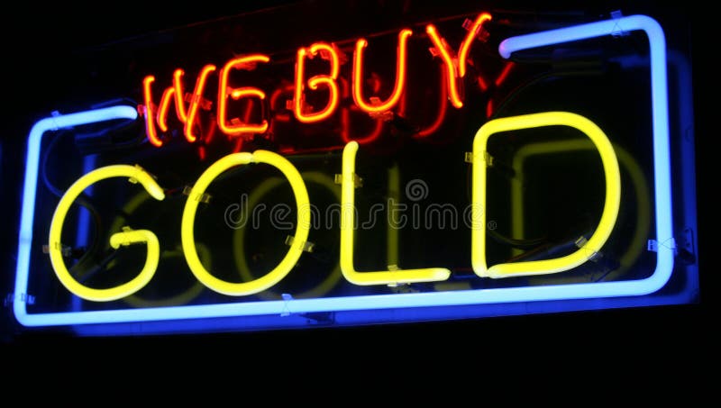 Neon WE BUY GOLD sign