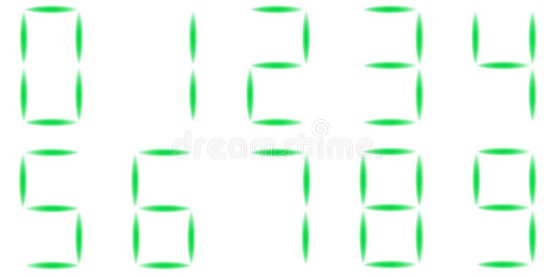 Digital Font, Alarm Clock Letters And Numbers Vector ...