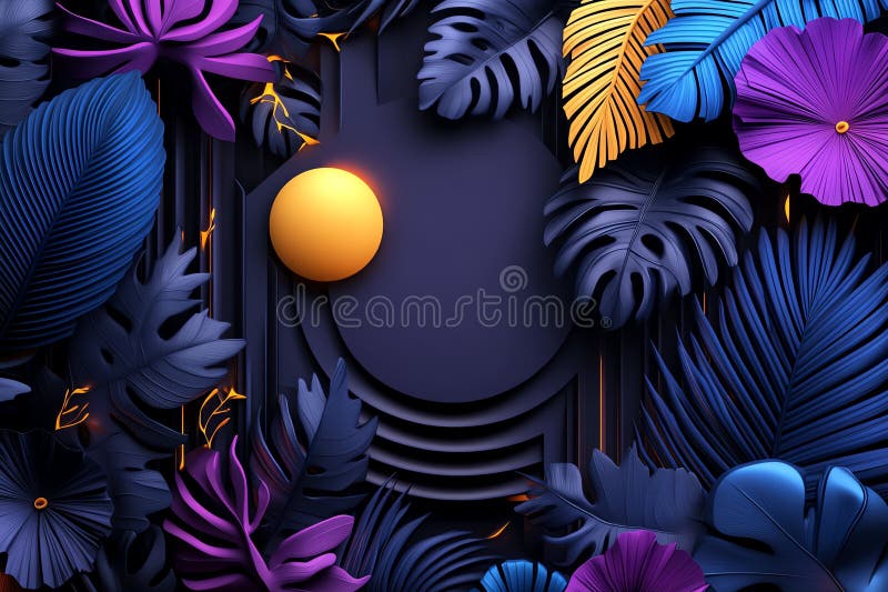Neon color patterns with geometric shapes and gradients, illustrated in a scene where patterns feature neon-colored geometric royalty free illustration