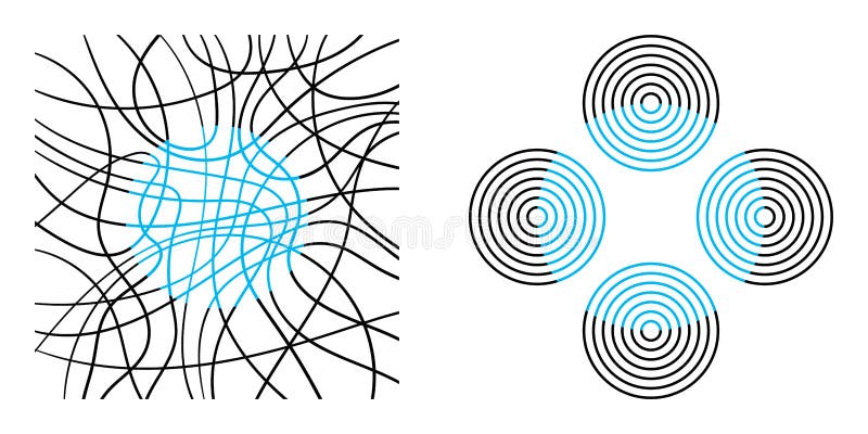 Neon Color Spreading Optical Illusion vector illustration