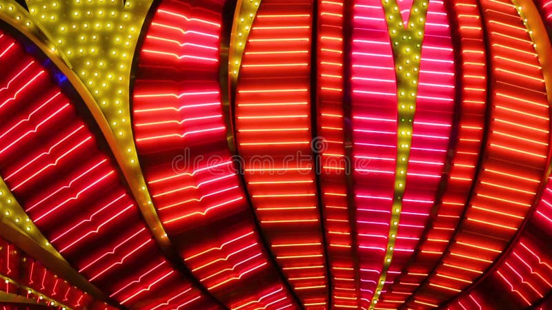 Neon flashing lights of Las Vegas Casino