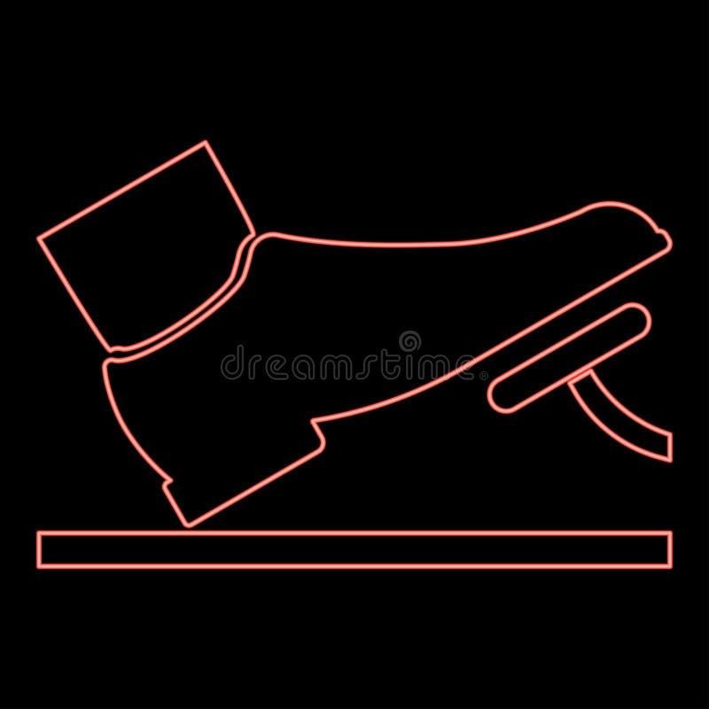 Foot Pushing the Pedal Gas Pedal Brake Pedal Auto Service Concept Icon  Black Color Illustration Stock Vector - Illustration of accelerator, simple:  132070114