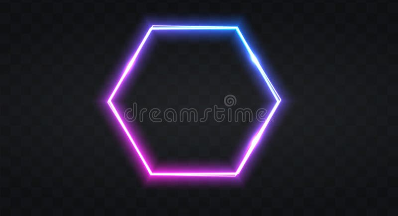 Neon frame for your design royalty free illustration