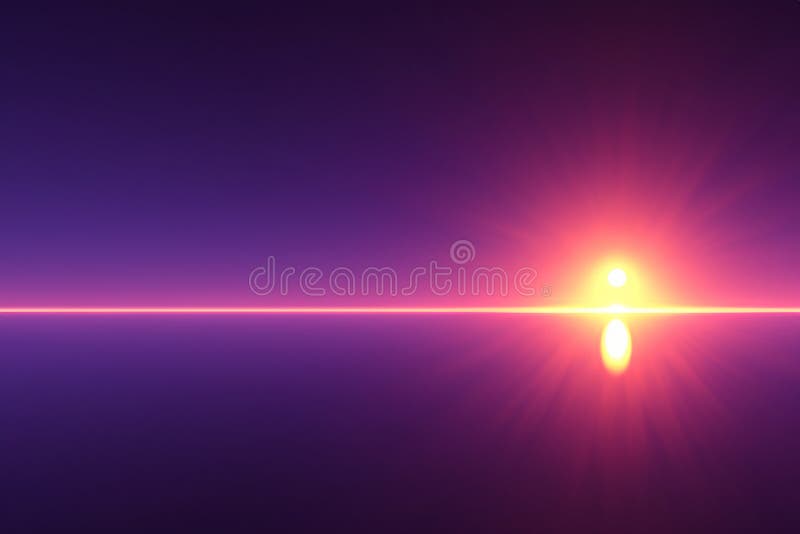 Neon futuristico a sole distante royalty illustrazione gratis