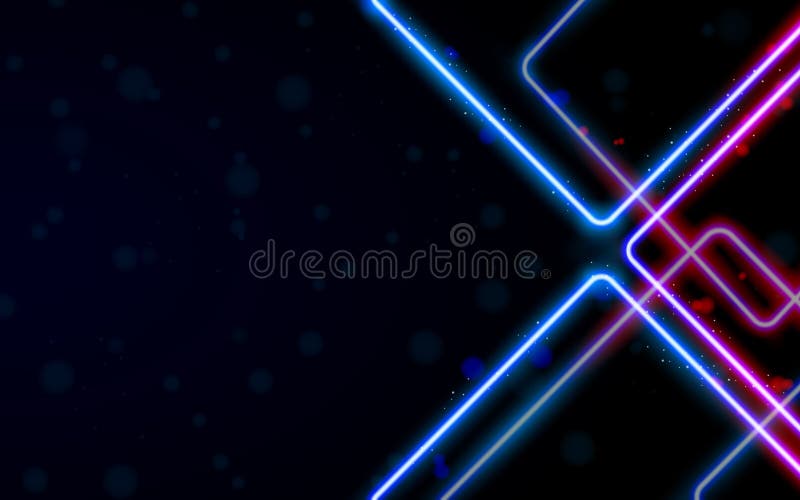 Neon Glowing Lines, Magic Energy Space Light Concept Stock Vector -  Illustration of neon, glow: 142514422