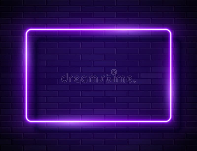Hình chữ nhật neon sáng lên làm banner trên tường gạch vụn đen sẽ tạo nên một tác phẩm nghệ thuật độc đáo. Với sự kết hợp giữa ánh sáng neon và màu tím, hình ảnh càng nổi bật hơn bao giờ hết. Khám phá bức hình này bằng cách nhấp chuột ngay!