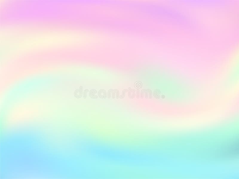 Neon Holographic Paper Fluid Gradient Backdrop Stock Vector