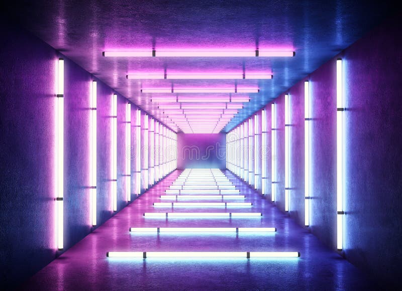 Neon Light Cyber Punk Style Wallpaper. Vapor Synth Wave Bright Night ...