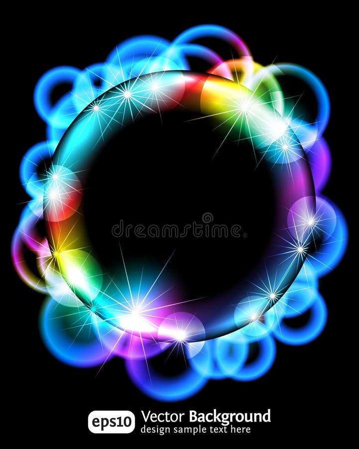 Neon light gragient effect background stock illustration