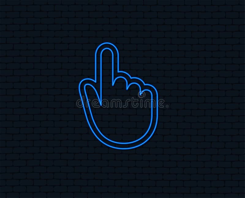 Hand cursor sign icon. Hand pointer symbol. stock illustration