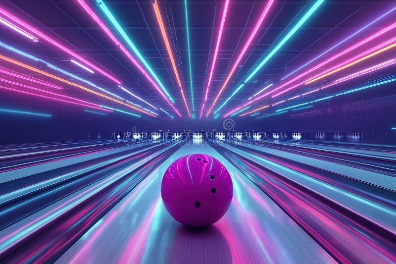80s Retro Neon Sign Glow Bowling Strike Party Tshirt 80s Retro Neon Sign Glow Bowling Strike Party Tshirt