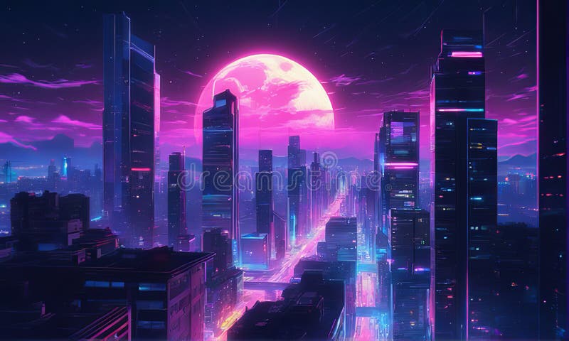 HD futuristic anime city wallpapers | Peakpx