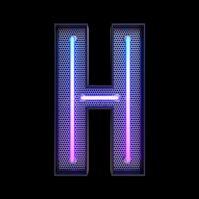 Glowing Neon Letter H Stock Illustrations – 164 Glowing Neon Letter H ...