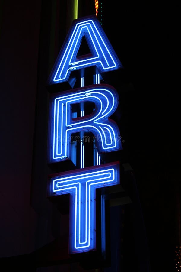 Neon Sign stock photo. Image of signs, nighttime, glow 1581634