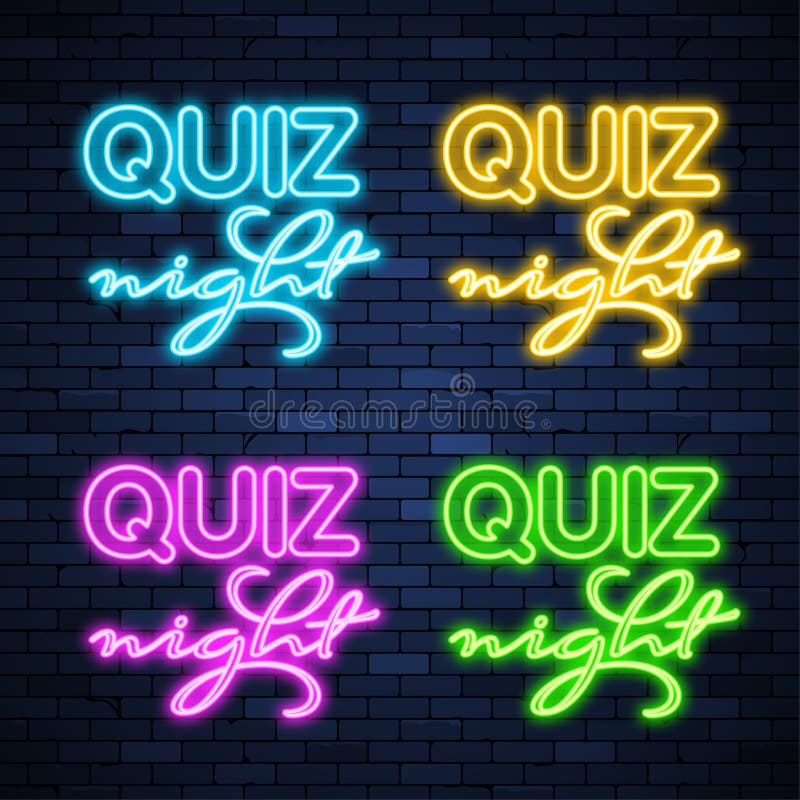 Neon Sign On Brick Wall Stock Vector Illustration Of Effect 148687922 