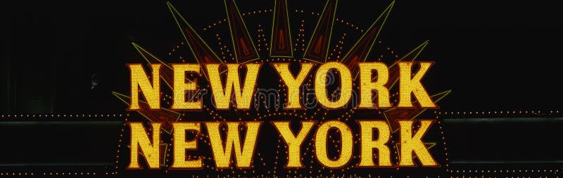 Neon sign that says New York New York royalty free stock photo
