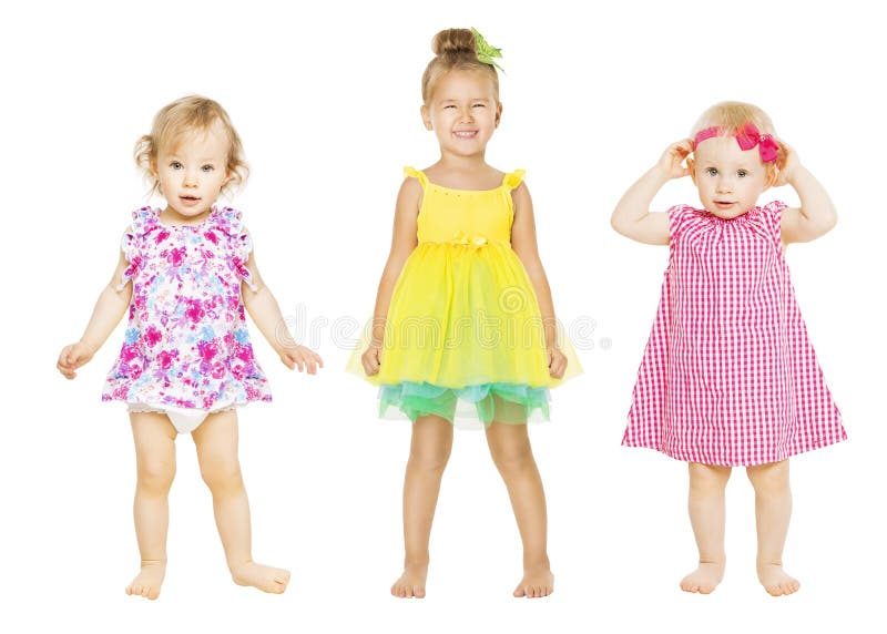 Neonate in vestito, bambini gruppo, bambini del bambino immagini stock libere da diritti Neonate in vestito, bambini gruppo, bambini del bambino immagini stock libere da diritti