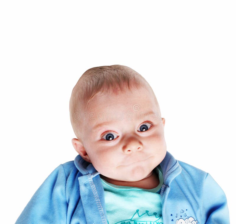 Neonato sorridente sveglio - cinque mesi fotografia stock Neonato sorridente sveglio - cinque mesi fotografia stock