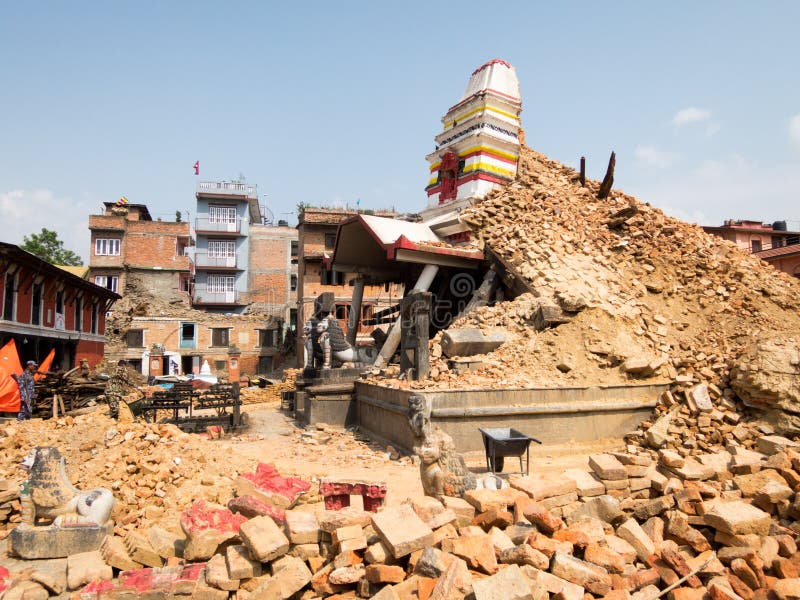 Nepal Earthquake royalty free stock photography