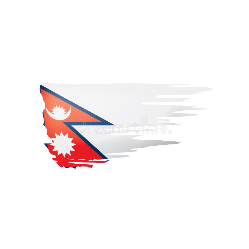 Download Nepal Flag, Vector Illustration On A White Background ...