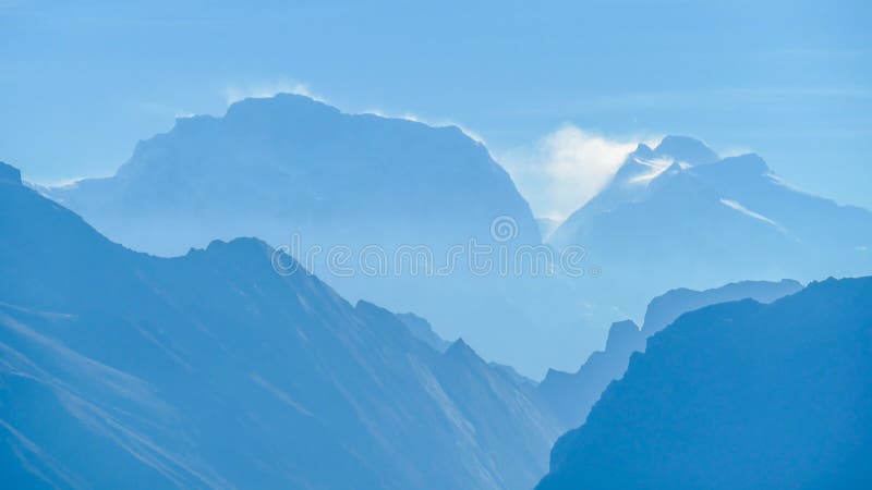 Nepal - Misty Himalayas royalty free stock images Nepal - Misty Himalayas royalty free stock images