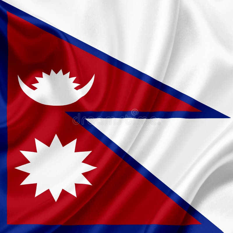 Nepal waving flag stock photo. Image of canvas, aged 149795538