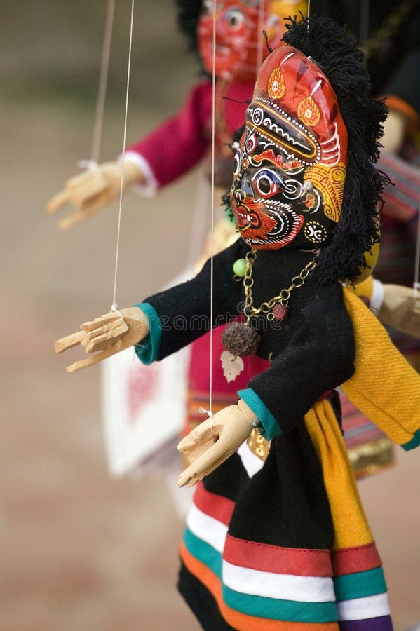 Nepalese puppet show stock photo. Image of mythology 33703486