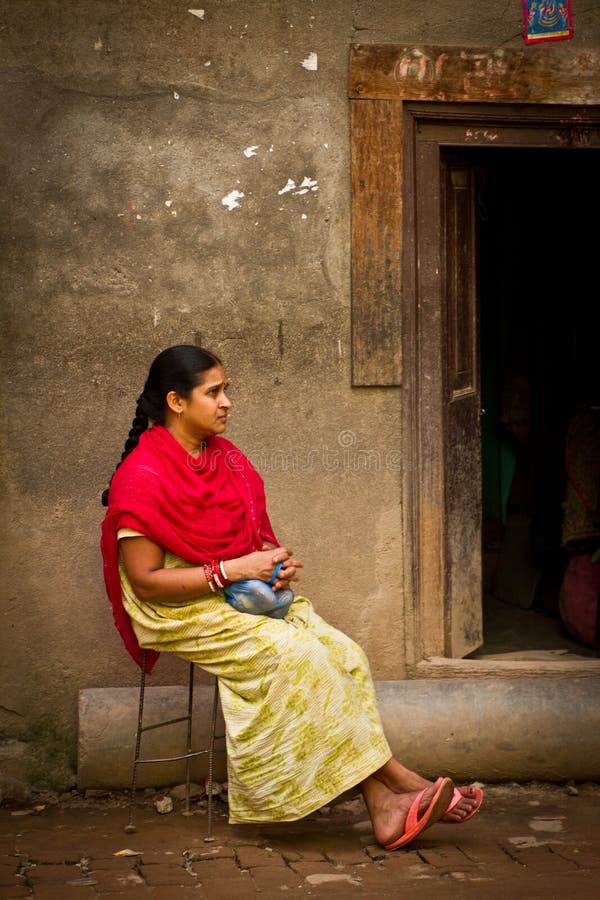 Nepalesische Frau von Kathmandu, Nepal stockfoto Nepalesische Frau von Kathmandu, Nepal stockfoto