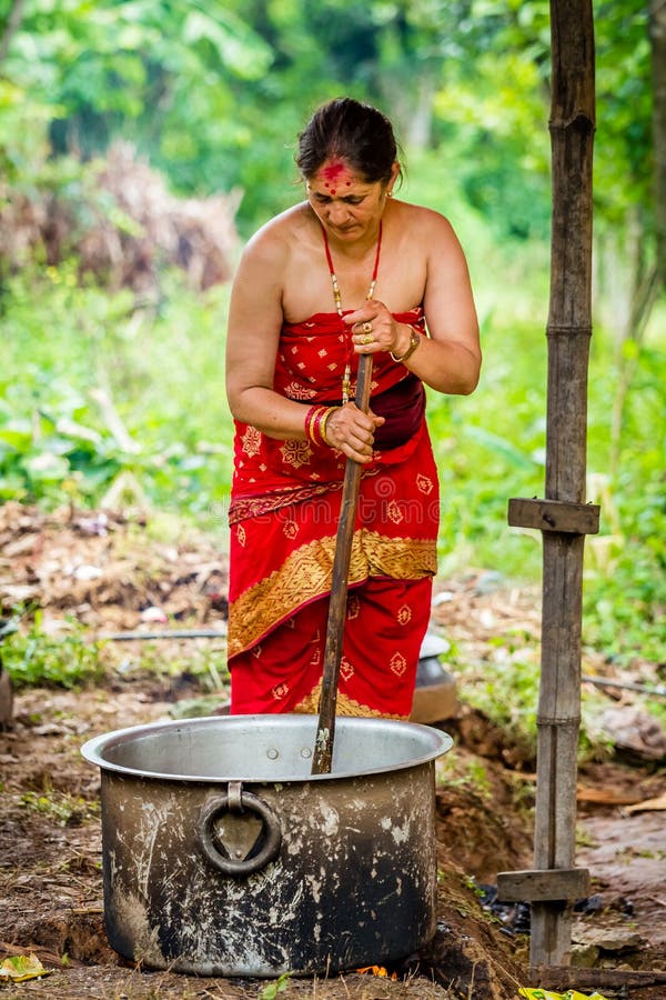 Nepali Brahmin Women In Rural Village Editorial Stock Photo Image Of