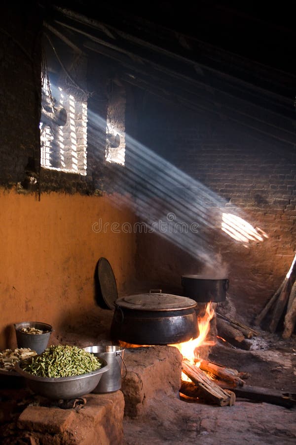 Nepali kitchen stock image. Image of nepal, background - 29046131