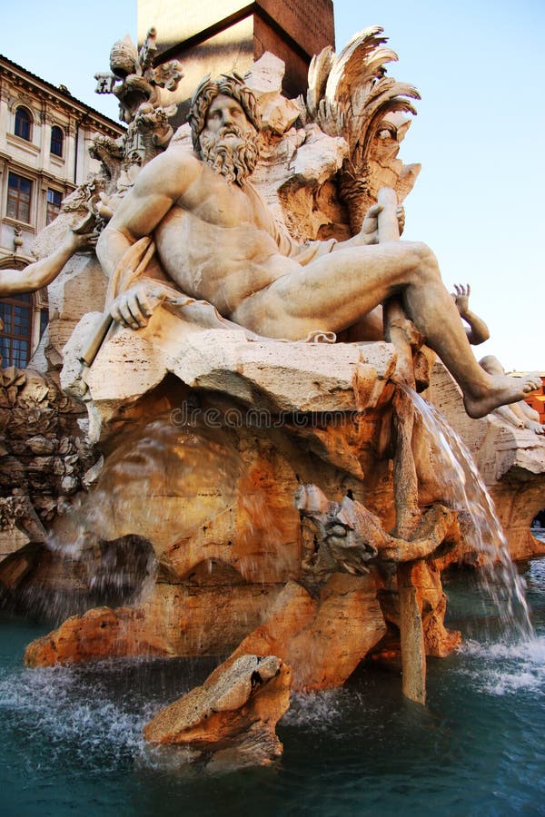 Neptune Fountain of the Four Rivers