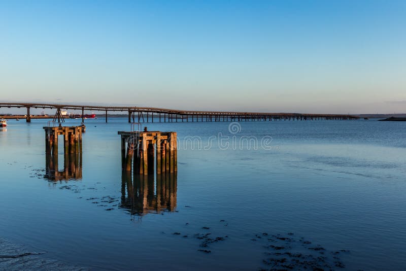 Ner vid bryggan, Canvey Island arkivbild Ner vid bryggan, Canvey Island arkivbild