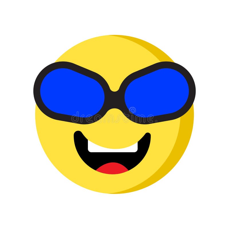 Nerd Emoji Isolated On White Background, Emoticon With Glasses 3d