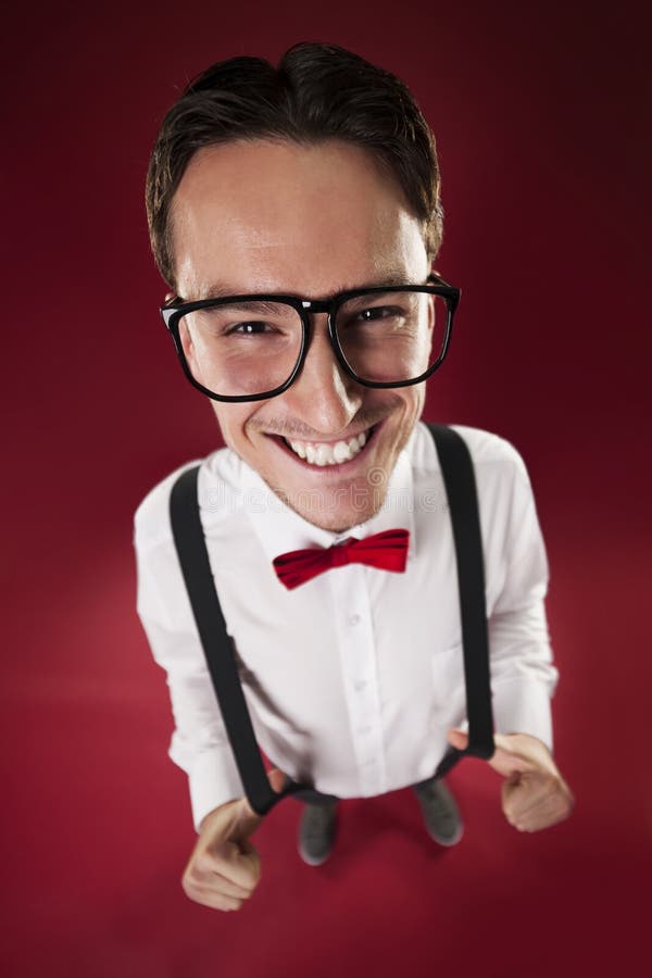 Nerd With Glasses Stock Image Image Of Expressing Portrait 34304669