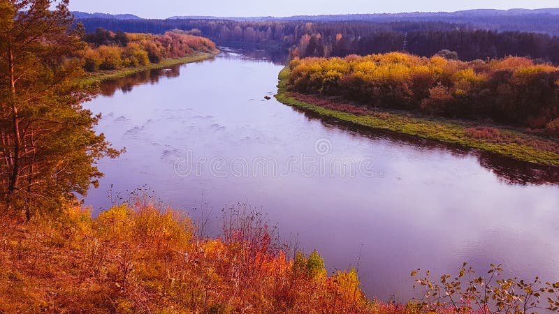 Neris river in Kernave