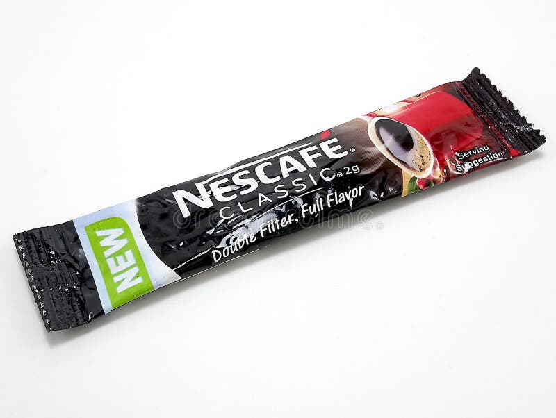 Nescafe Classic Coffee Sachet in Manila, Philippines Editorial Photo