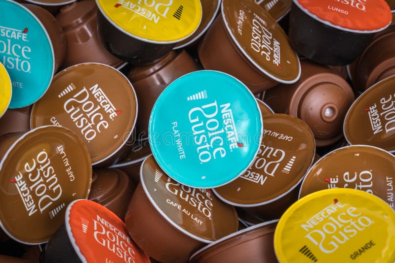 Nescafe Dolce Gusto Capsules Background Editorial Stock Image - Image of  lait, color: 182552119