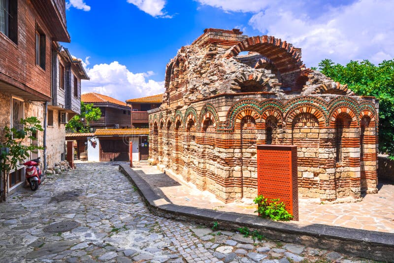 Nesebar, Bulgaria. Church of the Holy Archangels Michael and Gabriel, medieval Mesembria. Nesebar, Bulgaria. Church of the Holy Archangels Michael and Gabriel, medieval Mesembria