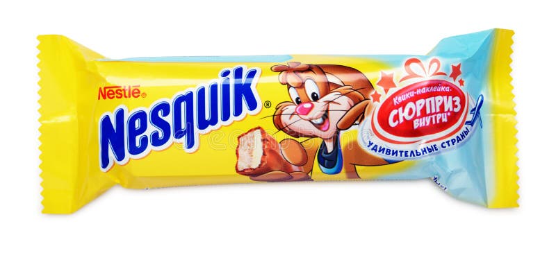 Nesquik Chocolate Candy Bar Editorial Photography - Image of nesquik, diet:  82183077