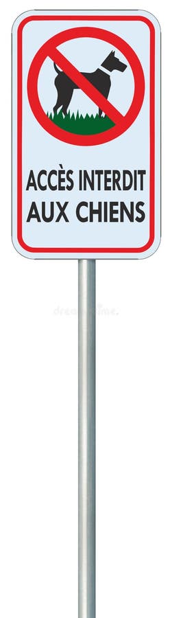 Nessun cane ha consentito la chiusura verticale di una macro di digital signage di grandi dimensioni immagine stock libera da diritti