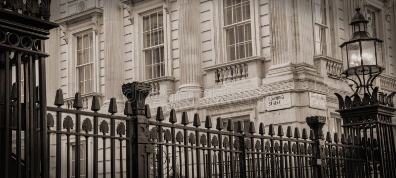 Nessun 10 Downing Street fotografia stock Nessun 10 Downing Street fotografia stock