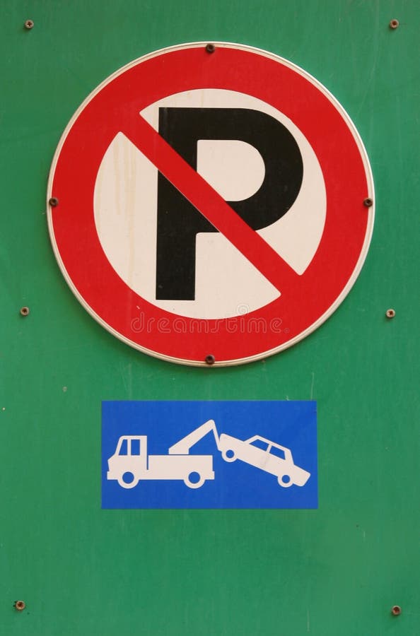Nessun parcheggio fotografie stock Nessun parcheggio fotografie stock
