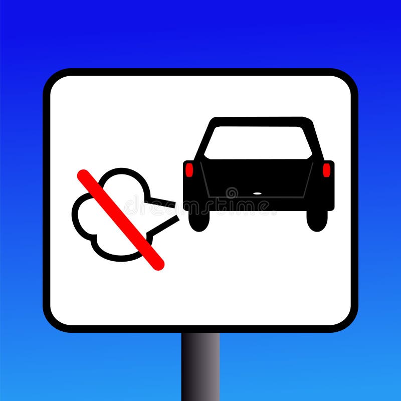Nessun segno girante al minimo del motore royalty illustrazione gratis Nessun segno girante al minimo del motore royalty illustrazione gratis