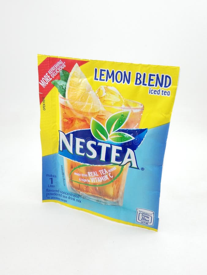 Nestea Iced Tea Lemon Blend in Manila, Philippines Editorial