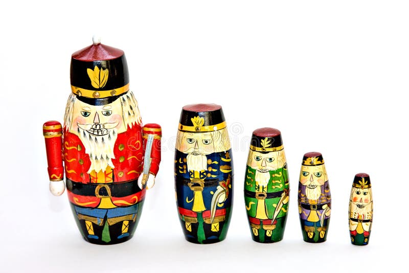 Nesting Doll Soldiers stock photos