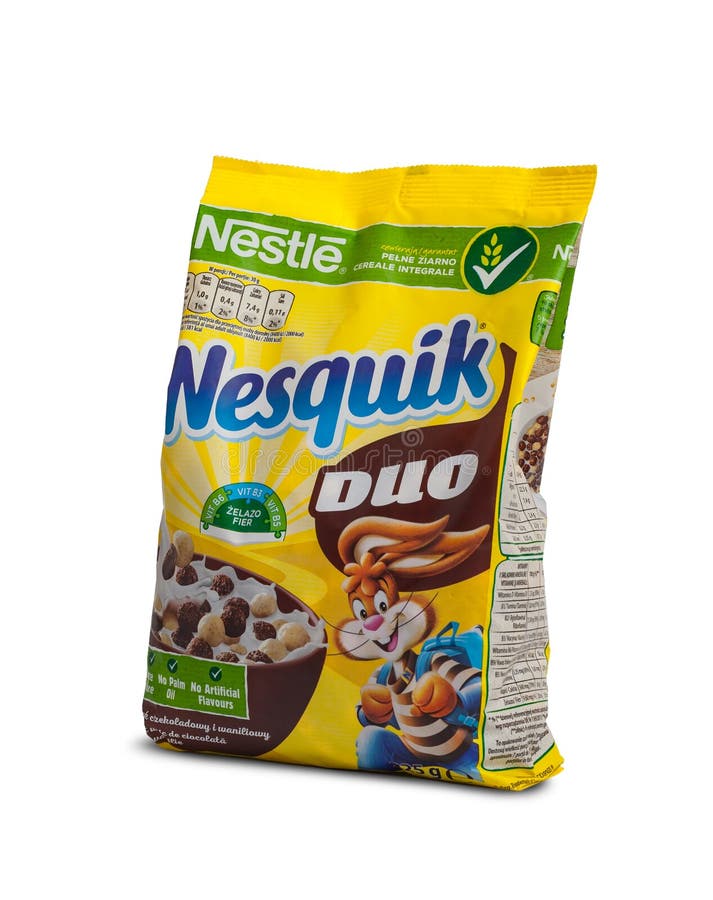 Nestle Nesquik breakfast cereal for breakfast
